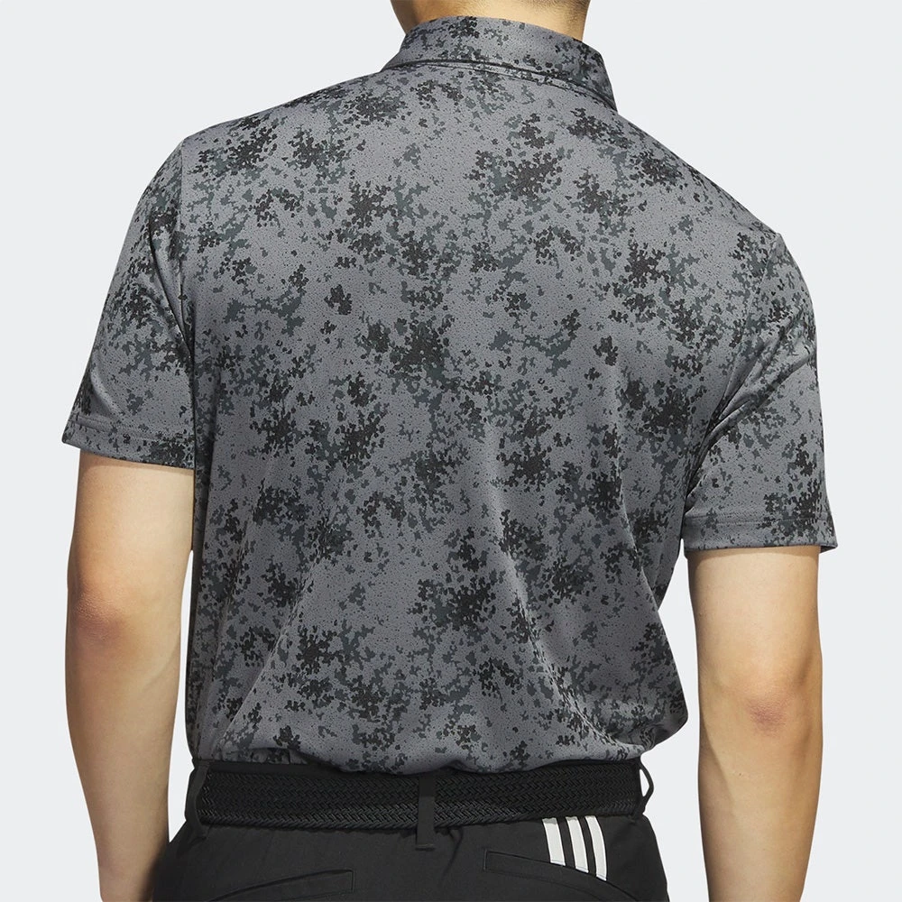 Adidas Golf Shirt - Jacquard Burst Polo - Black AW23 - Image 6