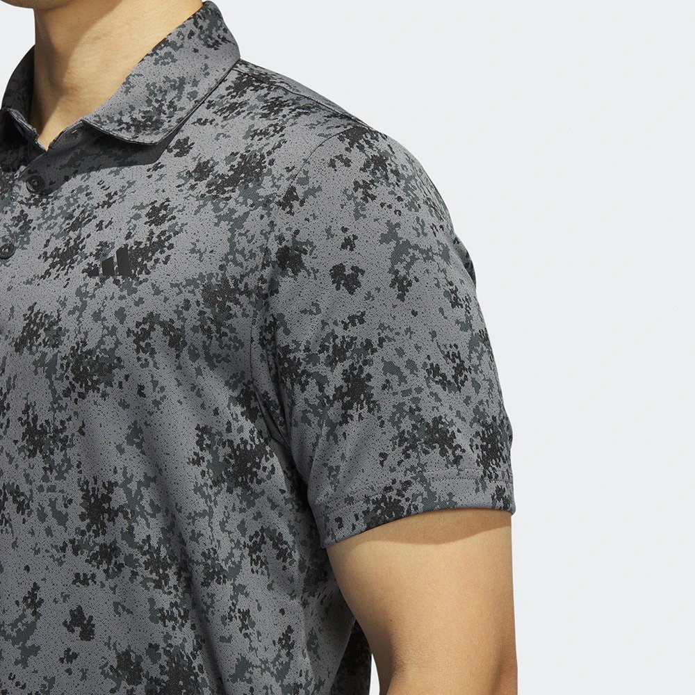 Adidas Golf Shirt - Jacquard Burst Polo - Black AW23 - Image 8