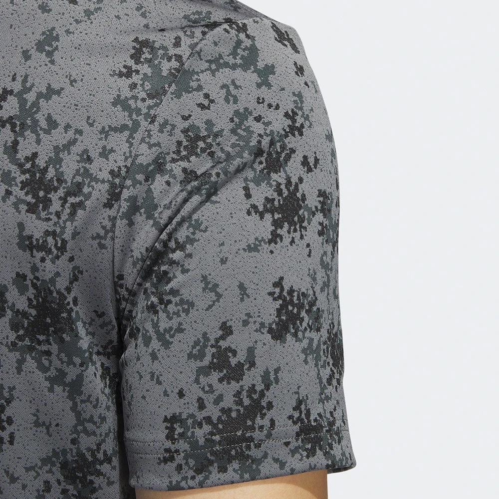 Adidas Golf Shirt - Jacquard Burst Polo - Black AW23 - Image 9