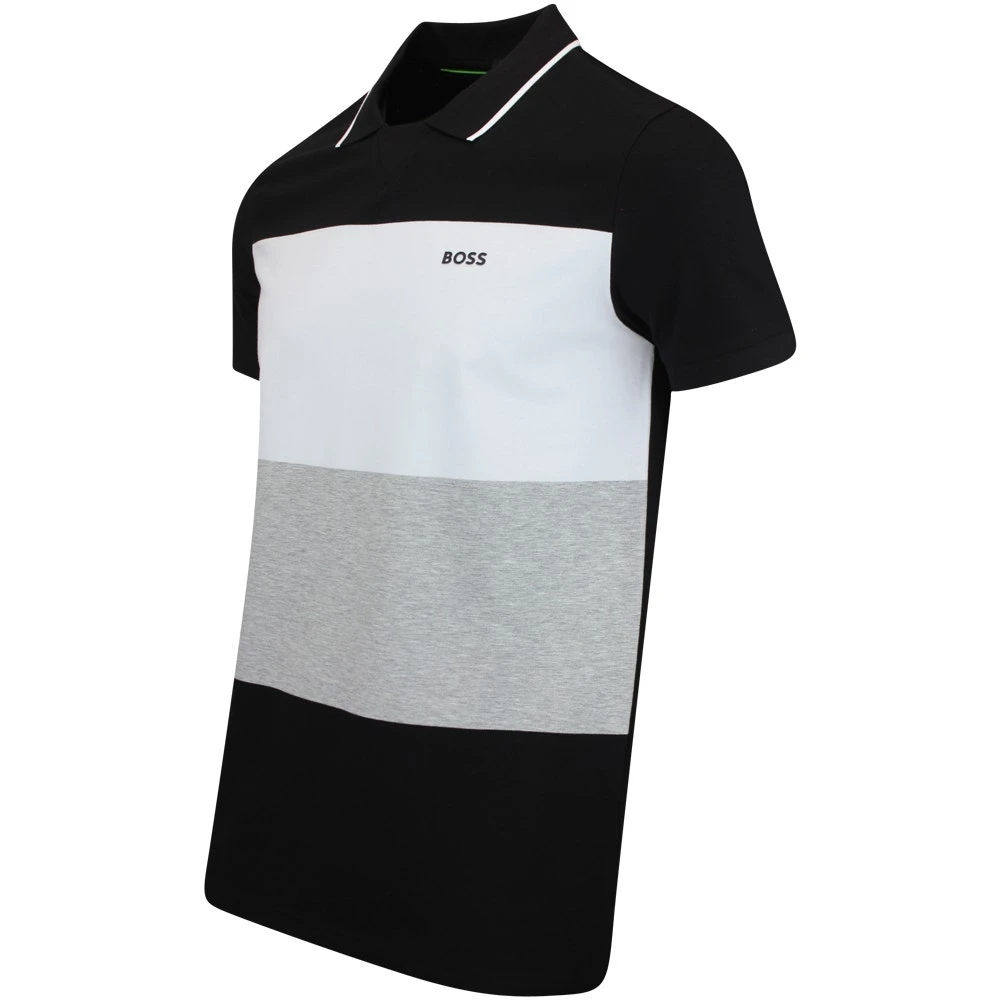 BOSS Golf Shirt - Palle Regular - Black SP23 - Image 2