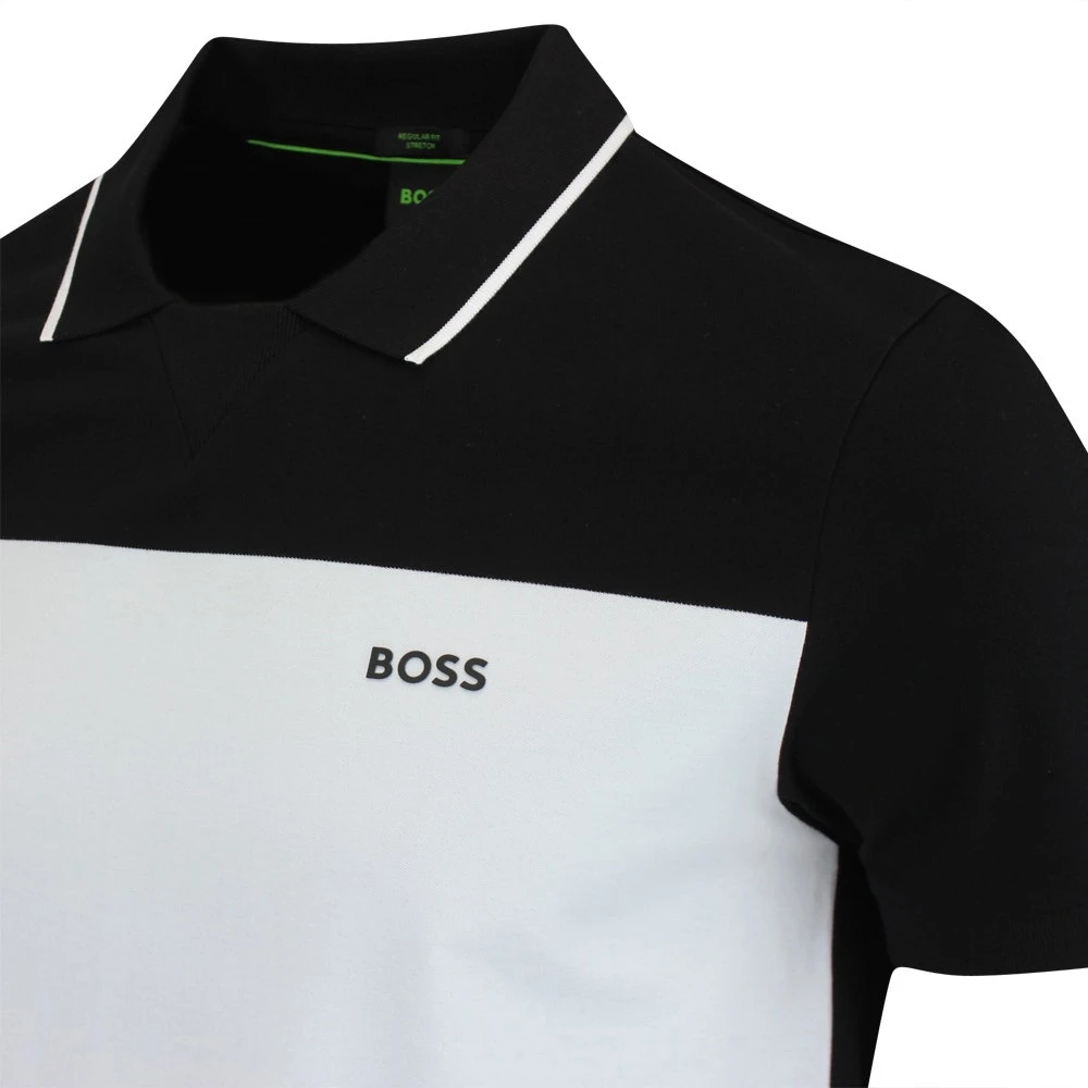BOSS Golf Shirt - Palle Regular - Black SP23 - Image 3
