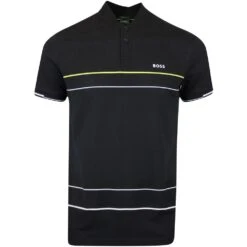 BOSS Golf Shirt - Pariq Regular - Black SP23