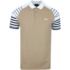 BOSS Golf Shirt - Paule 3 Slim - Iconic Camel FA23