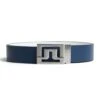 J.Lindeberg Golf Belt - Slater Reversible - JL Navy - White AW23