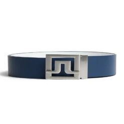 J.Lindeberg Golf Belt - Slater Reversible - JL Navy - White AW23