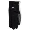 J.Lindeberg Golf Glove - Ron Leather - Black SS23