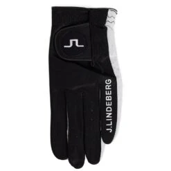 J.Lindeberg Golf Glove - Ron Leather - Black SS23