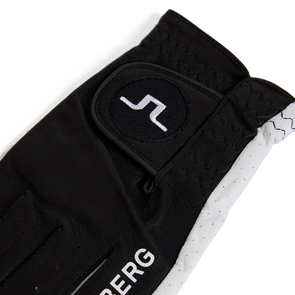 J.Lindeberg Golf Glove - Ron Leather - Black SS23 - Image 3