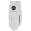 J.Lindeberg Golf Glove - Ron Leather - White SS23