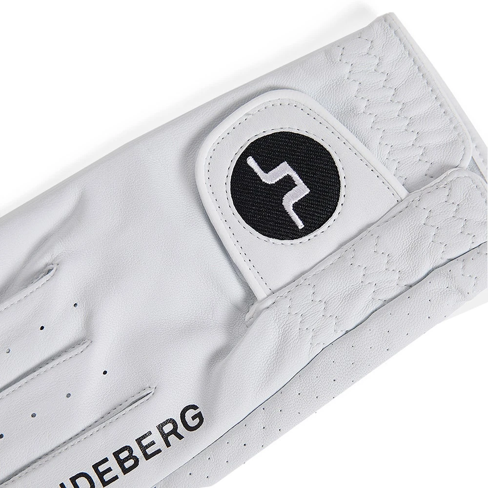 J.Lindeberg Golf Glove - Ron Leather - White SS23 - Image 3