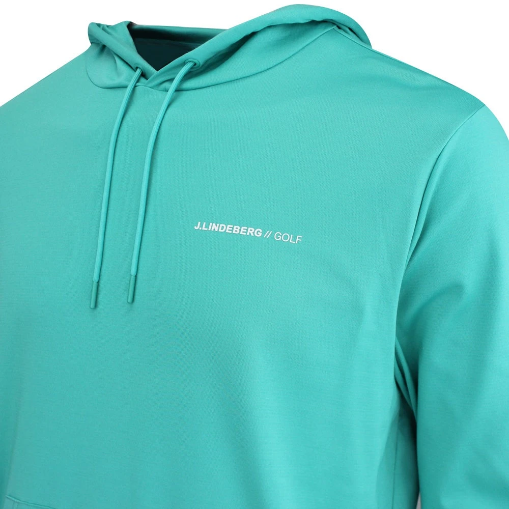 J.Lindeberg Golf Hoodie - Roland Pullover - Bright Aqua HS23 - Image 4