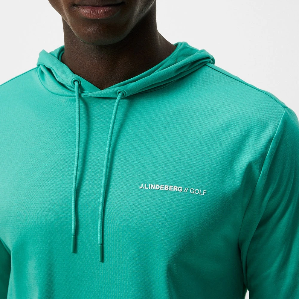 J.Lindeberg Golf Hoodie - Roland Pullover - Bright Aqua HS23 - Image 7