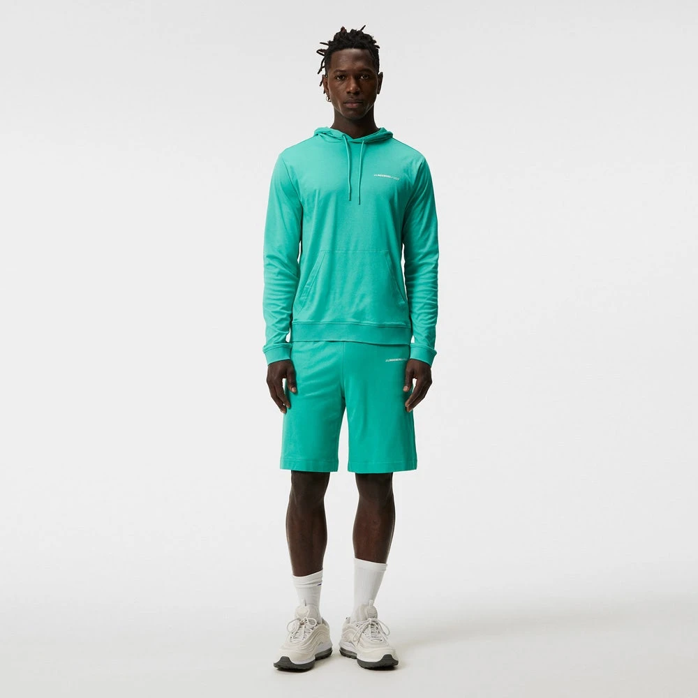 J.Lindeberg Golf Hoodie - Roland Pullover - Bright Aqua HS23 - Image 8
