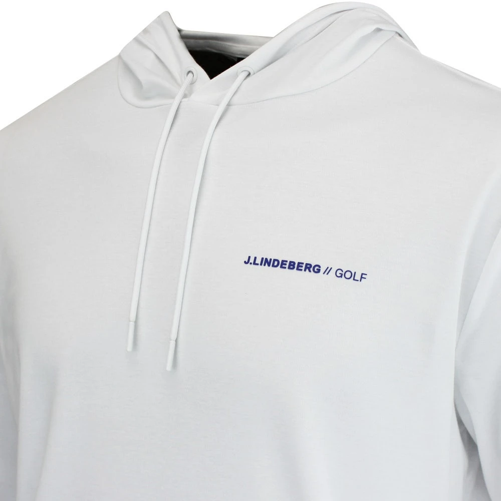J.Lindeberg Golf Hoodie - Roland Pullover - White HS23 - Image 4