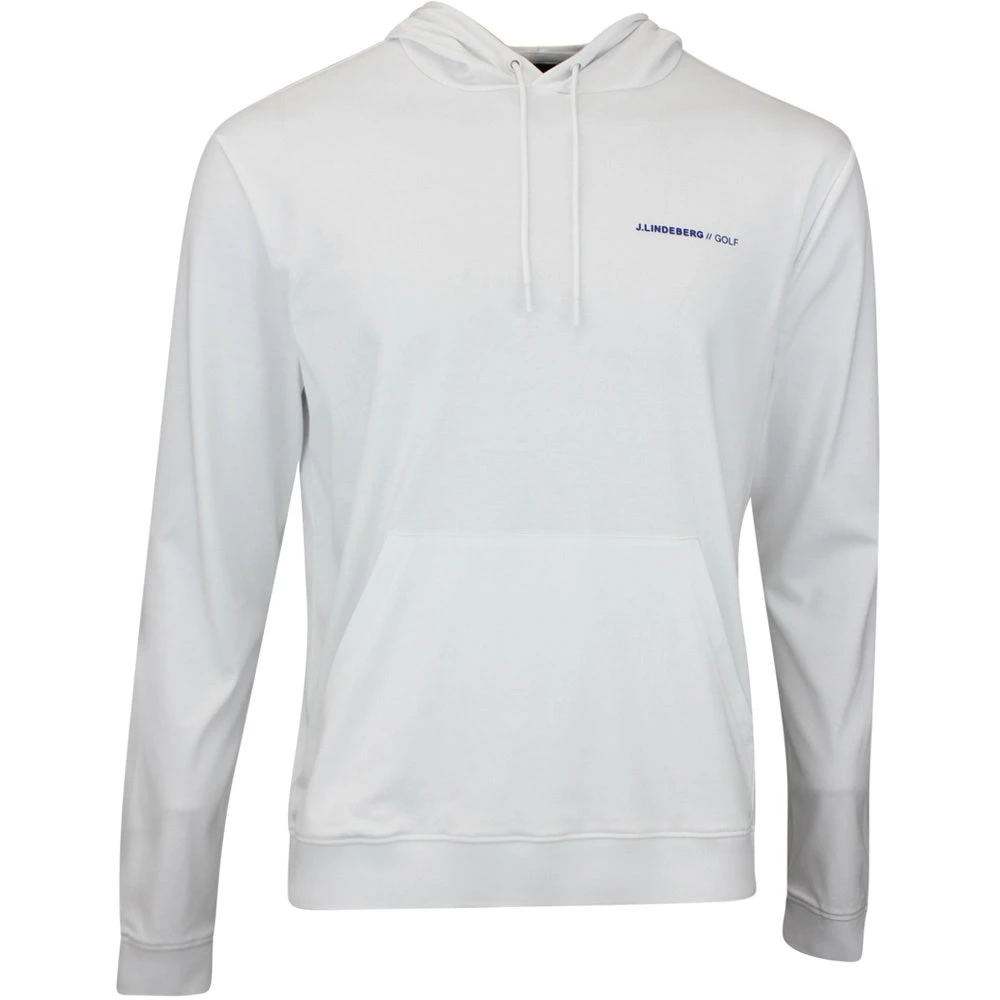 J.Lindeberg Golf Hoodie - Roland Pullover - White HS23
