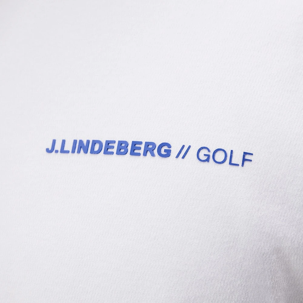 J.Lindeberg Golf Hoodie - Roland Pullover - White HS23 - Image 8