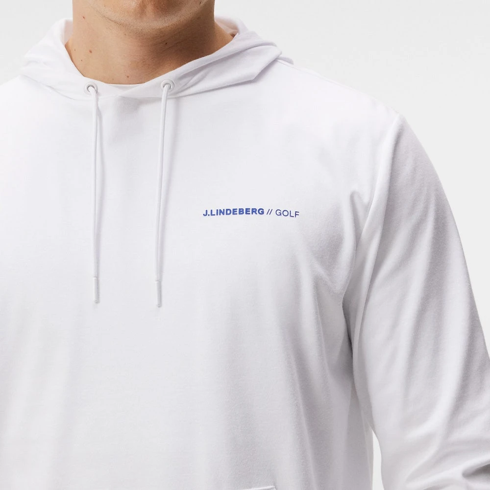 J.Lindeberg Golf Hoodie - Roland Pullover - White HS23 - Image 7