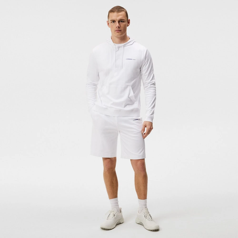 J.Lindeberg Golf Hoodie - Roland Pullover - White HS23 - Image 9