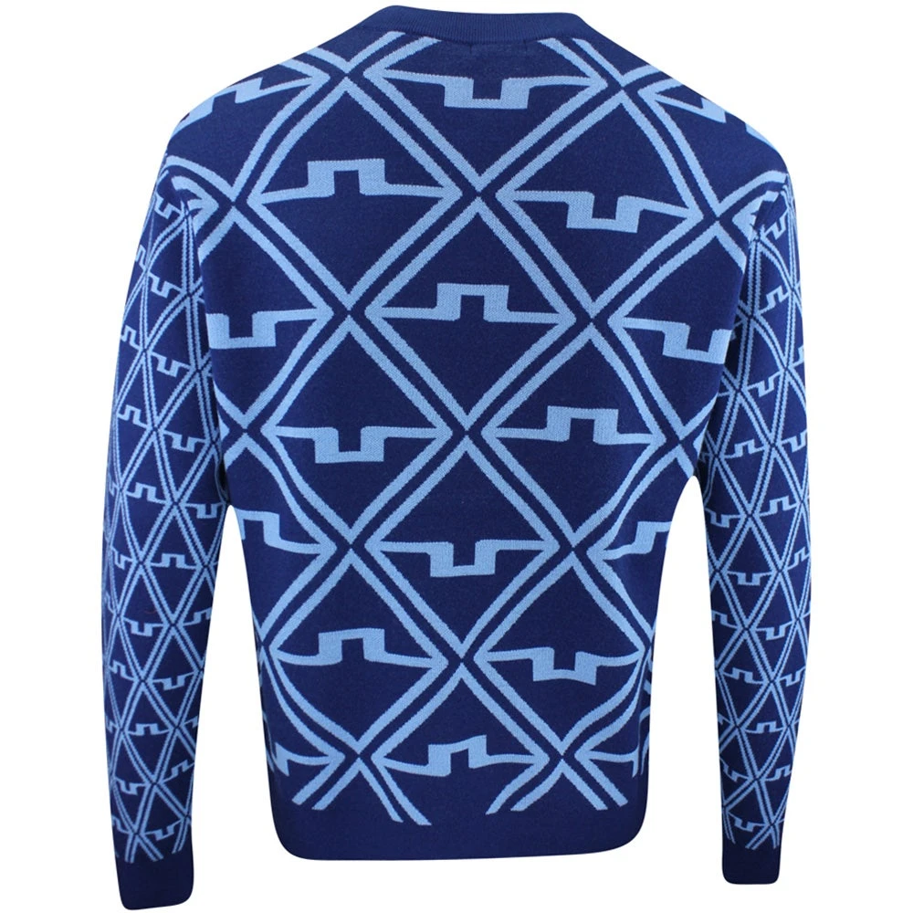 J.Lindeberg Golf Jumper - Isaac Jacquard Knit - EB Diamond AW23 - Image 3
