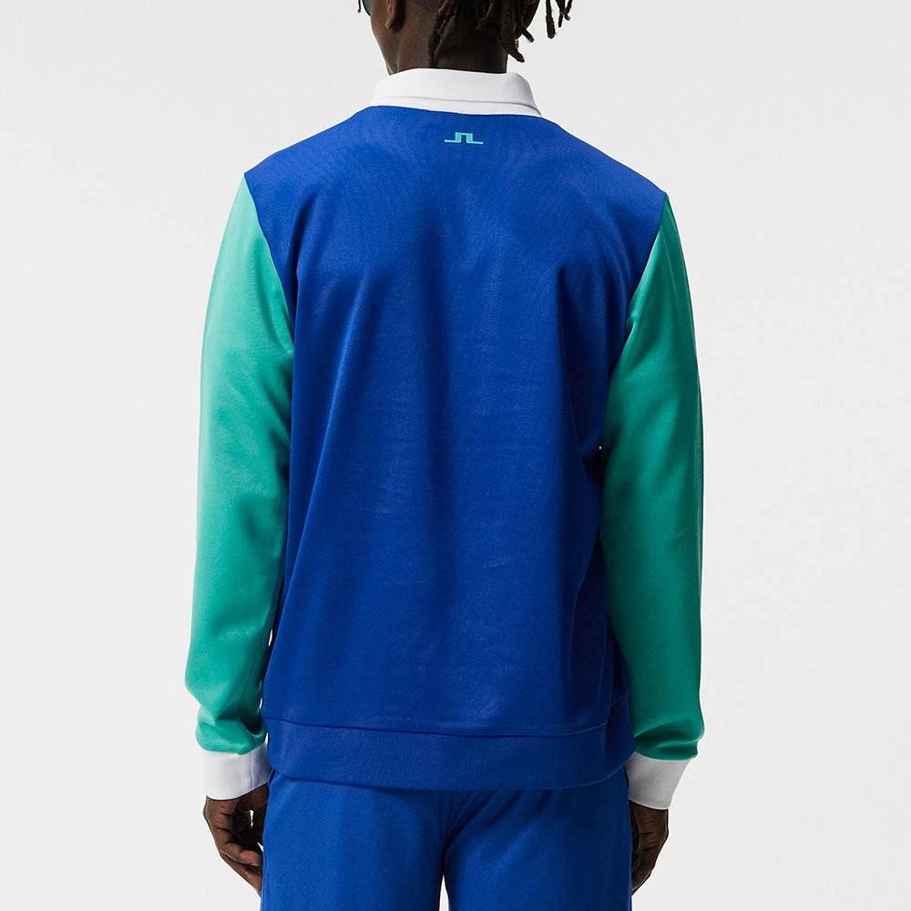 J.Lindeberg Golf Jumper - Jones Crew Neck - Bright Aqua HS23 - Image 6