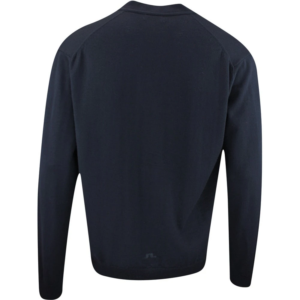 J.Lindeberg Golf Jumper - Lucas Knitted Cardigan - Black AW23 - Image 3