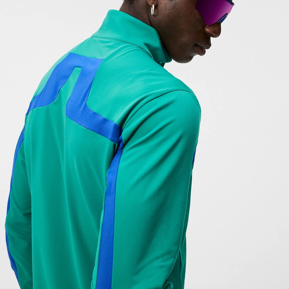 J.Lindeberg Golf Mid Layer - Jarvis FZ - Proud Peacock AW23 - Image 8