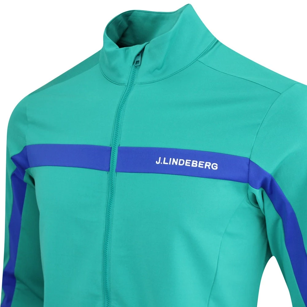 J.Lindeberg Golf Mid Layer - Jarvis FZ - Proud Peacock AW23 - Image 4