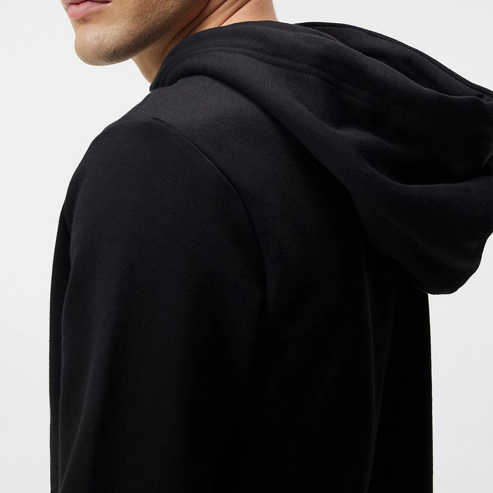 J.Lindeberg Golf Hoodie - Alpha Fleece FZ - Black SS23 - Image 8