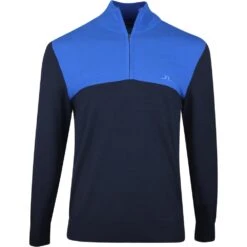 J.Lindeberg Golf Pullover - Jeff Knitted QZ - JL Navy SS23