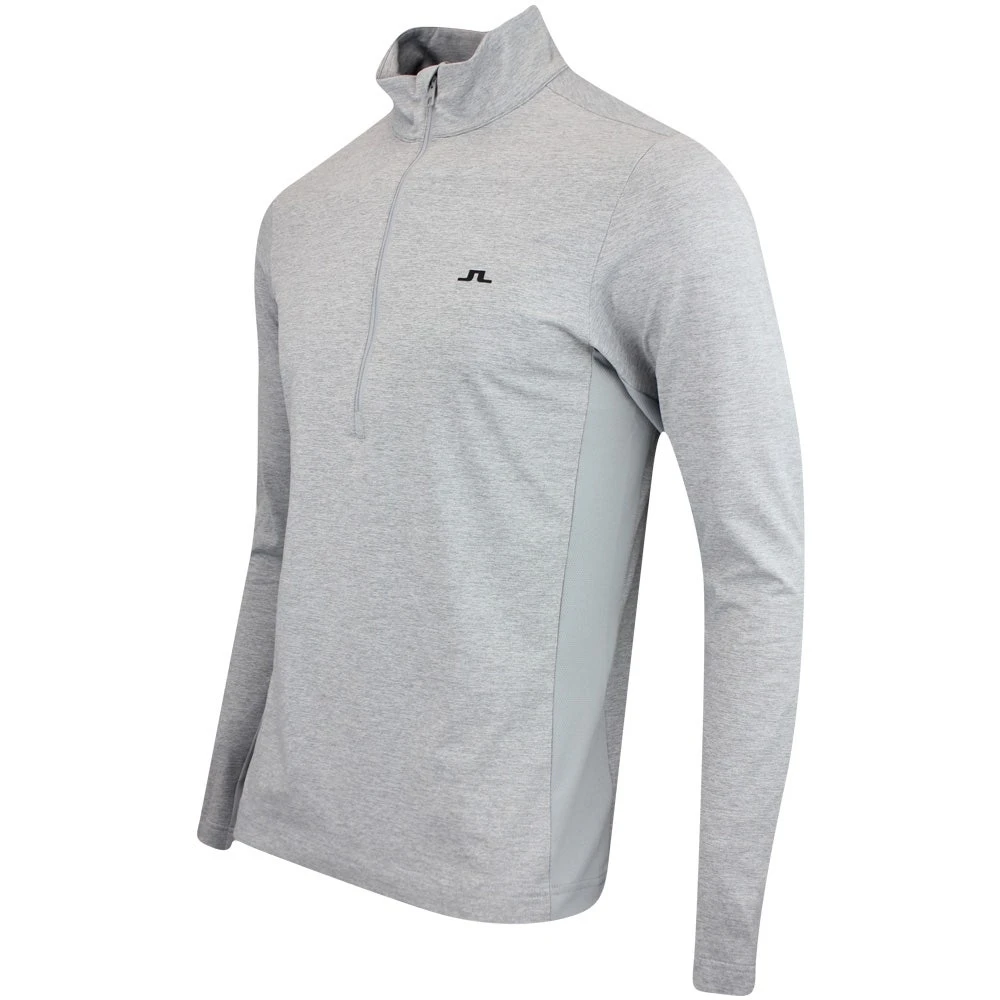 J.Lindeberg Golf Pullover - Luke HZ Mid - Grey Mel. AW23 - Image 2