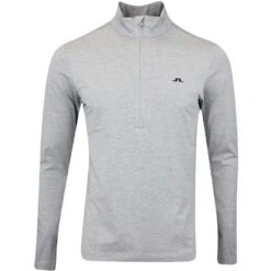 J.Lindeberg Golf Pullover - Luke HZ Mid - Grey Mel. AW23