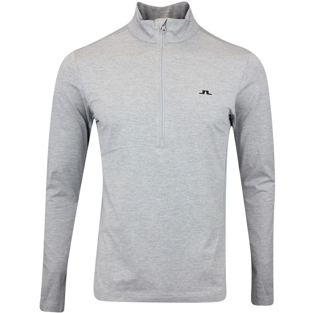J.Lindeberg Golf Pullover - Luke HZ Mid - Grey Mel. AW23
