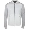 J.Lindeberg Golf Mid Layer - Rolf Hybrid Knit FZ - White SS23
