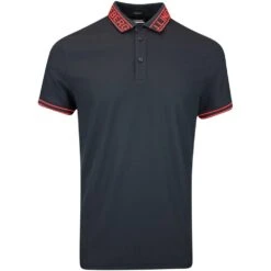 J.Lindeberg Golf Shirt - Austin Regular Fit - Black AW23