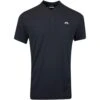 J.Lindeberg Golf Shirt - Bode Regular Fit - Black AW23