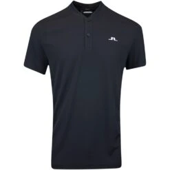 J.Lindeberg Golf Shirt - Bode Regular Fit - Black AW23