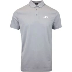 J.Lindeberg Golf Shirt - Bridge Regular Fit - Grey Mel. AW23
