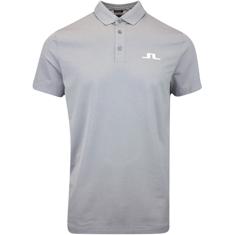 J.Lindeberg Golf Shirt - Bridge Regular Fit - Grey Mel. AW23