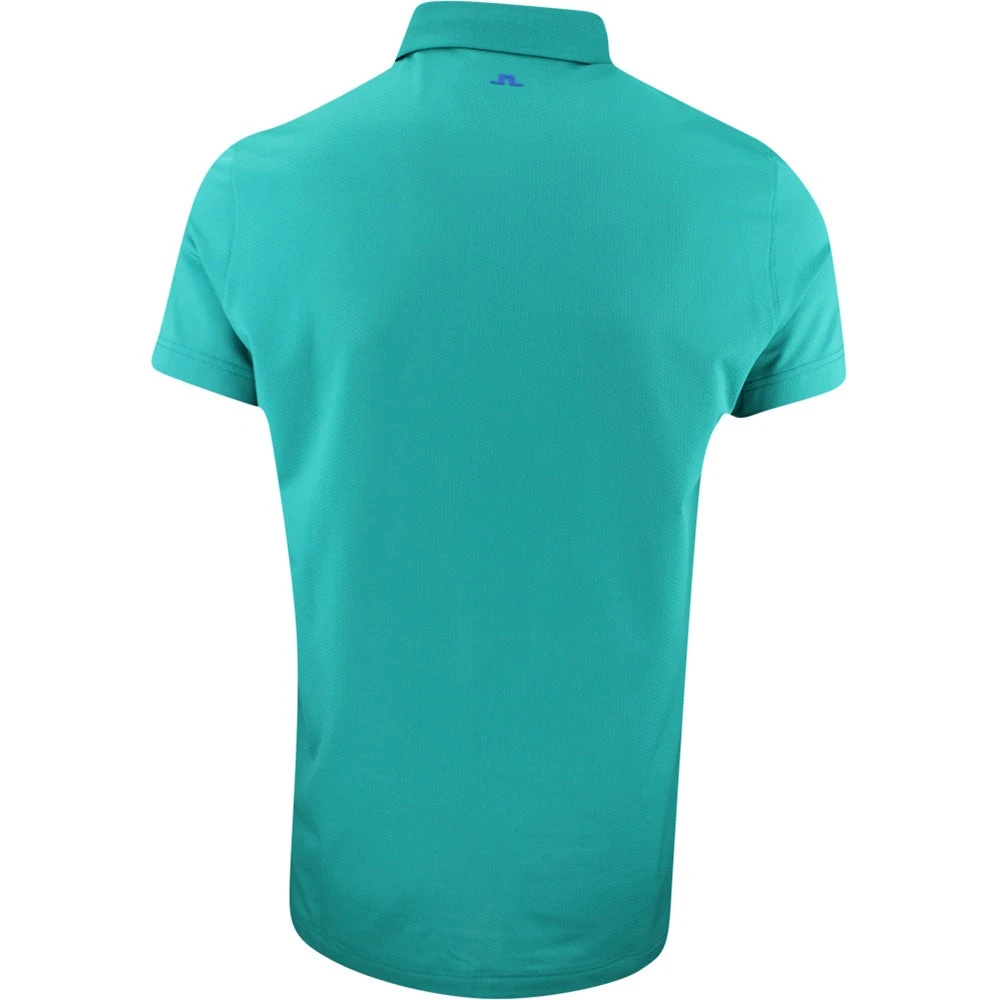 J.Lindeberg Golf Shirt - Bridge Regular Fit - Proud Peacock AW23 - Image 3