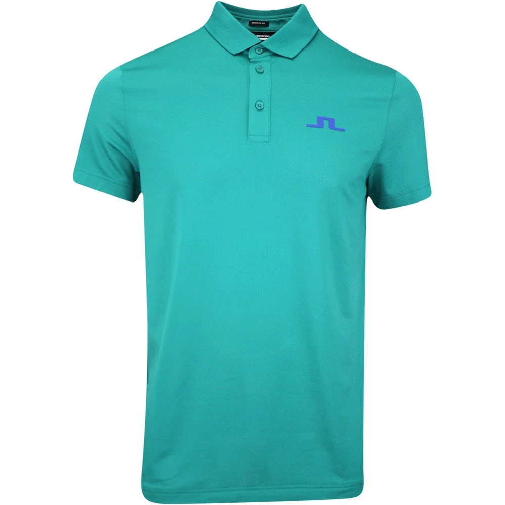 J.Lindeberg Golf Shirt - Bridge Regular Fit - Proud Peacock AW23