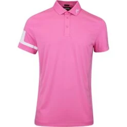 J.Lindeberg Golf Shirt - Heath Regular Fit - Azalea Pink HS23