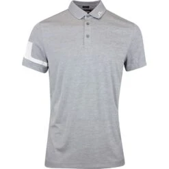 J.Lindeberg Golf Shirt - Heath Regular Fit - Grey Mel. AW23