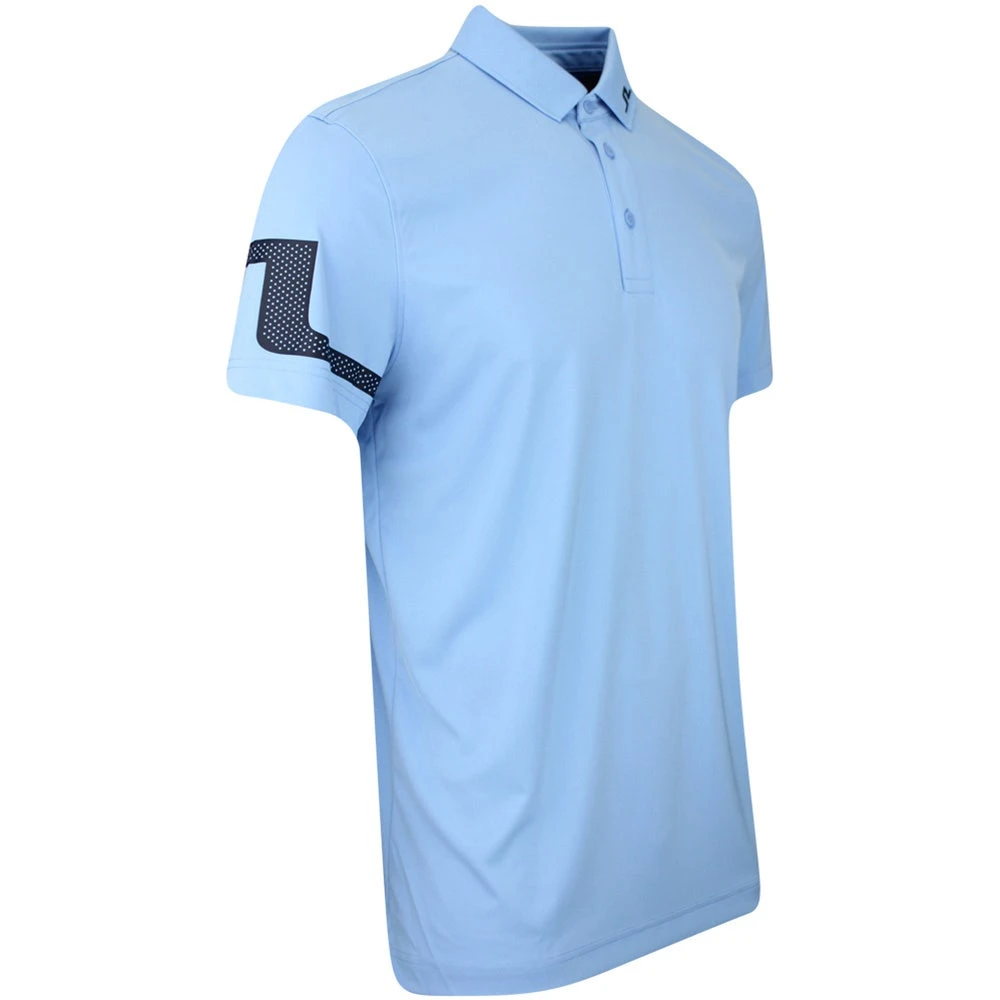 J.Lindeberg Golf Shirt - Heath Regular Fit - Little Boy Blue AW23 - Image 2