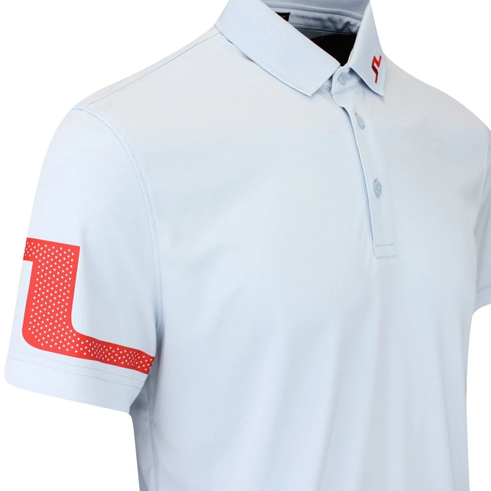 J.Lindeberg Golf Shirt - Heath Regular Fit - Skyway AW23 - Image 4