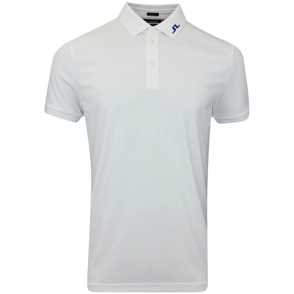 J.Lindeberg Golf Shirt - KV Regular Fit - White HS23