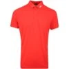 J.Lindeberg Golf Shirt - KV Regular Fit - Fiery Red AW23