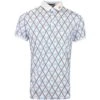 J.Lindeberg Golf Shirt - Tour Tech Print Reg Fit - LBB Diamond AW23