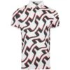 J.Lindeberg Golf Shirt - Tour Tech Print Reg Fit - Wave Bridge AW23