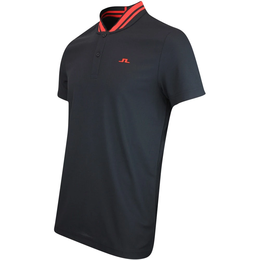 J.Lindeberg Golf Shirt - Tyson Regular Fit - Black AW23 - Image 2