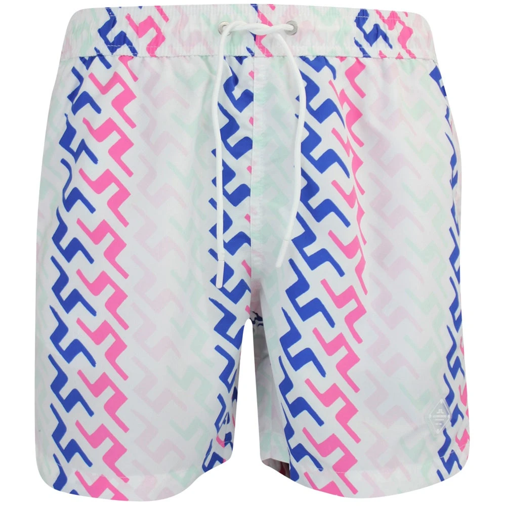 J.Lindeberg Golf Shorts - Banks Miami Swim Trunks - Pink Bridge HS23